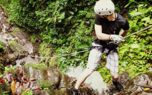 rappelling-at-dudhiwara-falls